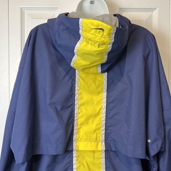Vintage Unisex Nike Blue/Yellow Pullover 1/4 Zip Windbreaker Size L - Picture 10 of 16